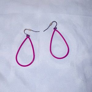 Pink dangle earrings